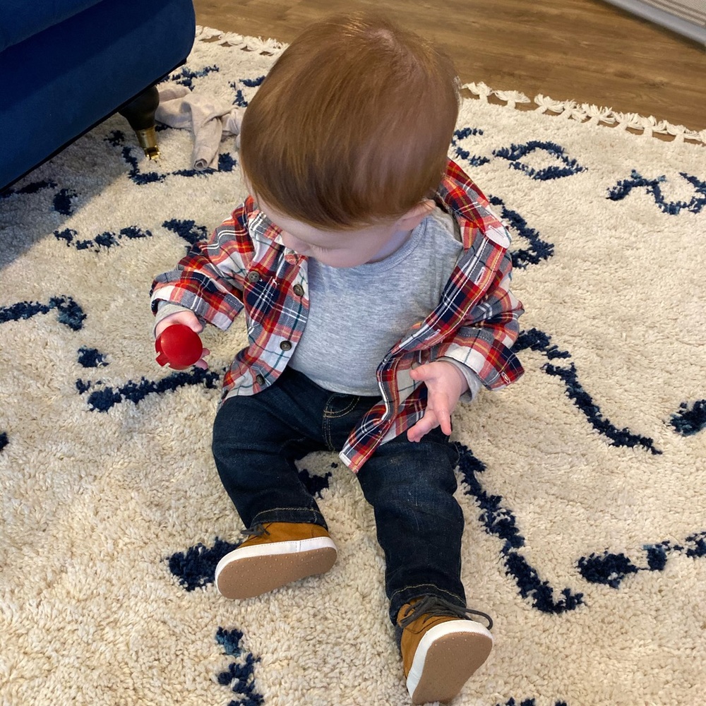 Plaid button down